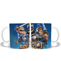 Clash Royale Caneca cerâmica. Presente Jogo gamer Pekka, Carta, Arena, Mago