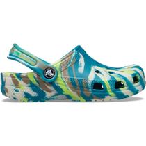 Classic marbled clog t limeade/multi