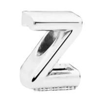 Clássico e elegante 925 prata A-Z série charme talão encaixe pulseira original acessório