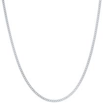 Clássico Q-5452-20 Sterling Rhodium Plated Curb 050 Chain, 20 - Classic