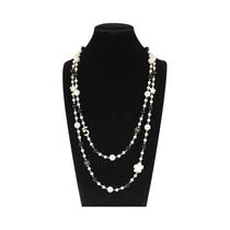 Clássico requintado pérola longo camisola colar moda senhora festa de casamento jóias de cristal