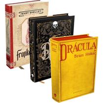 Clássicos de terror (FRANKENSTEIN, O RETRATO DE DORIAN GRAY e DRÁCULA - FIRST EDITION)