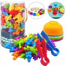 Classificação Cores Silicone Montessori - Animais