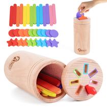 Classificação de cores para crianças pequenas Montessori Toys FCSONU de 1 a 3 anos