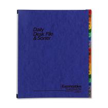 Classificador de arquivos de mesa Pendaflex Daily A-Z Indexing Midnight Blue