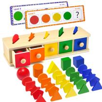 Classificador de Formas Montessori ACROFEK para Crianças de 1 a 3 Anos