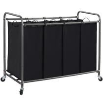 Classificador de roupas STORAGE MANIAC 4 Section 181L com rodas pretas