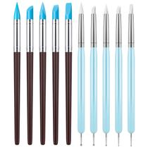 Clatoon Kit com 10 Ferramentas de Silicone para Escultura em Argila e Pontilhado Clatoon Kit com 10 Ferramentas de Silicone para Escultura em Argila e Pontilhado