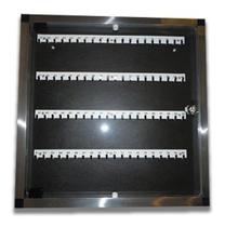 Claviculário (organizador) de Chaves em Alumínio porta em Acrílico para 60 chaves Claviculário (organizador) de Chaves em Alumínio porta em Acrílico para 60 chaves