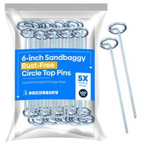 Clavijas Redondas para Estacas de Jardín Sandbaggy 6 cm (100 Clavijas)
