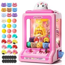 Claw Machine Jovow Mini Vending com moedas de jogo e 30 brinquedos Claw Machine Jovow Mini Vending com moedas de jogo e 30 brinquedos