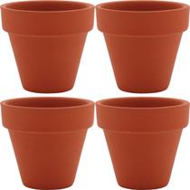 CLAY CACHEPÔ 5x5x5cm TERRACOTA NATURAL 4PÇ CLAY CACHEPÔ 5x5x5cm TERRACOTA NATURAL 4PÇ