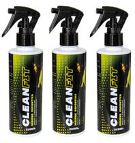 Clean Fit Higiene Esportiva-Spray Bacterecida,Higieniza e Elimina o odor do suor  KIT COM 3
