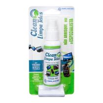 Clean limpa telas 60ml com flanela - IMPLASTEC