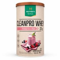 Cleanpro Whey Iso e Hidro Frutas Vermelhas 450g Nurtify Sabor:Frutas Vermelhas