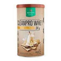 Cleanpro Whey Protein Isolado Baunilha Nutrify 450g Cleanpro Whey Protein Isolado Baunilha Nutrify 450g