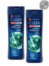 Clear Men Kit 2 Shampoo Anticaspa Limpeza Diária 2 Em1 400ml Clear Men Kit 2 Shampoo Anticaspa Limpeza Diária 2 Em1 400ml