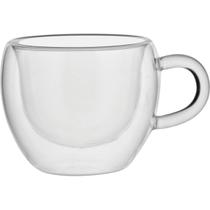 CLEAR XÍCARA CAFÉ 6x9x7cm 75ml BOROSILICATO TRANSP 6PÇ PAREDE DUPLA CLEAR XÍCARA CAFÉ 6x9x7cm 75ml BOROSILICATO TRANSP 6PÇ PAREDE DUPLA