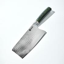 Cleaver Knife Hexclad de aço inoxidável japonês de damasco de 7 polegadas