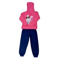 Cleomara Kids Conjunto Blusao Com Touca e Calca Pink