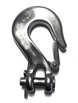 Clevis Slip Hook em aço inoxidável americano 316 8mm