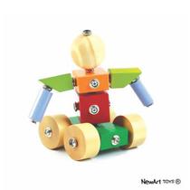 Click Formas Modelo 1 Brinquedo de Madeira - Newart Toys