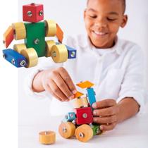 Click Formas Newart Brinquedo de Montar Montessori Educativo