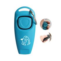 Clicker Adestrador 2 em 1 Petyc Cães Gatos Apito Integrado Reforço Positivo Compacto Chaveiro Prático