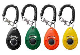 Clicker de adestramento para pets HoAoOo, kit com 4 unidades e pulseira Clicker de adestramento para pets HoAoOo, kit com 4 unidades e pulseira