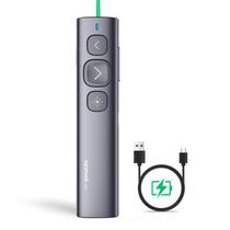Clicker de apresentação sem fio Norwii N95, ponteiro verde, USB-A