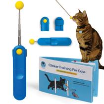 Clicker de Treinamento para Gatos CAT SCHOOL com Bastão Alvo Clicker de Treinamento para Gatos CAT SCHOOL com Bastão Alvo