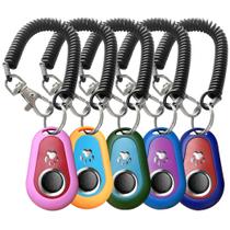 Clicker de Treinamento para Pets HoAoOo com Alça 5 Cores Clicker de Treinamento para Pets HoAoOo com Alça 5 Cores