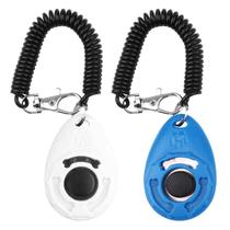 Clicker para treinamento de cães OYEFLY, durável e leve, pacote com 2 unidades