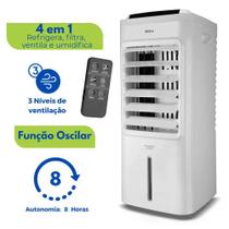 Climatizador Ar Frio 4 em 1 Ventilador Umidificador Controle 5 Litros