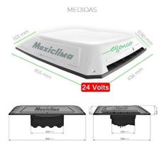 Climatizador Fusion c Moldura e Controle Universal 24v