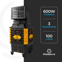 Climatizador Industrial Evaporativo Portátil 100L Ponente 600w Umidifica, Filtra e Ventila Grandes Ambientes Climatizador Industrial Evaporativo Portátil 100L Ponente 600w Umidifica, Filtra e Ventila Grandes Ambientes