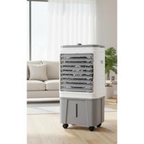 Climatizador Portátil 16L Branco 130W Ar Refrescante 4 Rodas Climatizador Portátil 16L Branco 130W Ar Refrescante 4 Rodas