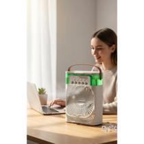 Climatizador Portátil 600mL Branco: Frescor Gelado e Aromati