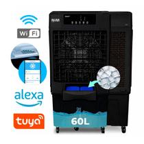 Climatizador Portátil 60L Smart WiFi App Controle Remoto Alexa Ar Frio Nim NI6PD Preto Climatizador Portátil 60L Smart WiFi App Controle Remoto Alexa Ar Frio Nim NI6PD Preto