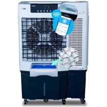 Climatizador Portátil Ar Frio Smart WiFi 60L Alexa App Controle Remoto 160W 6.000m cúbicos de vazão por hora 5 em 1 NI6PD