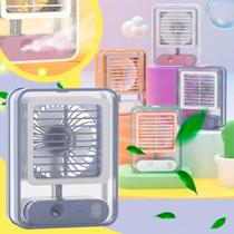 Climatizador Portátil Recarregável Ventilador E Úmidificador