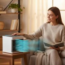 Climatizador Portátil Top Rio 3 Velocidades Branco com Umidificação e LED