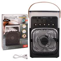 Climatizador Ventilador Portátil LED Bivolt Preto