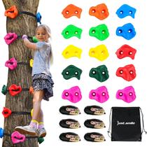 Climbing Hold Set Just.Smile for Kids Outdoor Ninja Tree