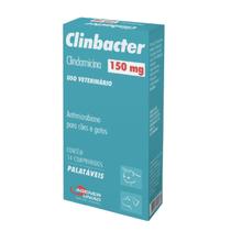 Clinbacter 150mg para Cães e Gatos Agener União 14 Comprimidos