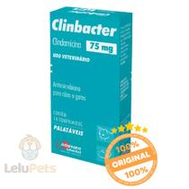 Clinbacter 75Mg Antimicrobiano Agener Cães e Gatos 14Comp