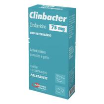 Clinbacter para Cães e Gatos 75mg 14 comprimidos - Agener