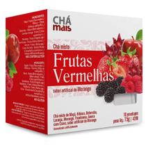 Clinicmais Chá Frutas Vermelhas Morango 10 Sachês 15g - Chá Mais