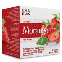 Clinicmais Chá Morango 10 Sachês 15g - Chá Mais