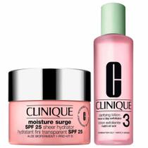 Clinique Hidratante Facial Moisture Surge + Loção Renovadora Clarifying Lotion Kit Presenteável Clinique Hidratante Facial Moisture Surge + Loção Renovadora Clarifying Lotion Kit Presenteável